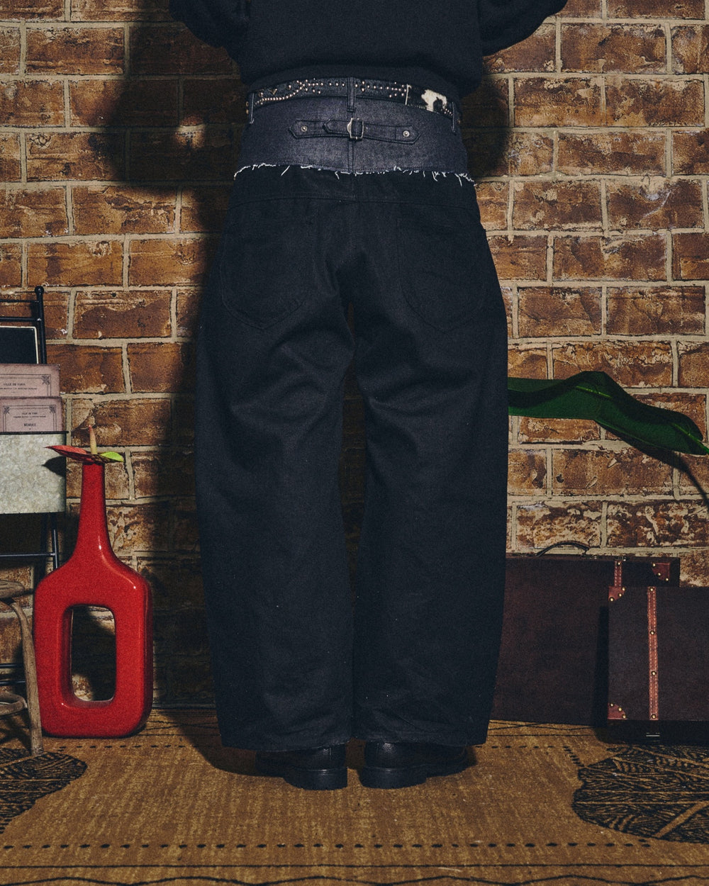BADWAY × B.BALLSY 2up wide denim pants – YZ