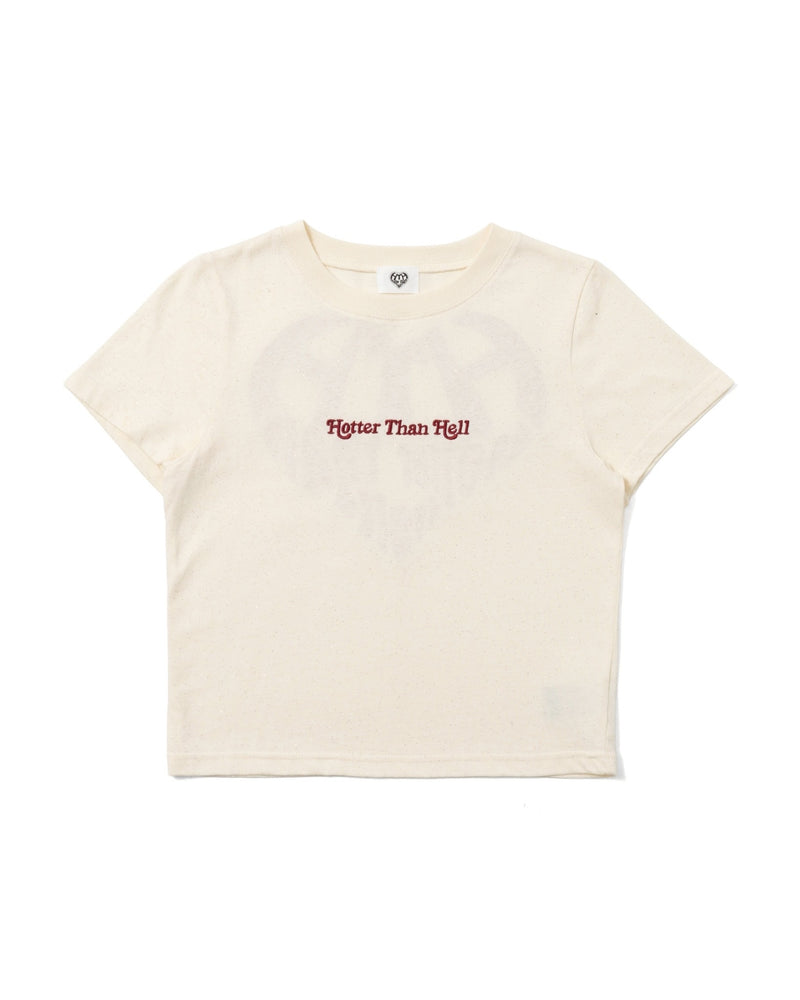 GLITTER HEART LOGO TEE – YZ