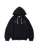 【090girl×LUV高级】190 Logo 拉链连帽卫衣 