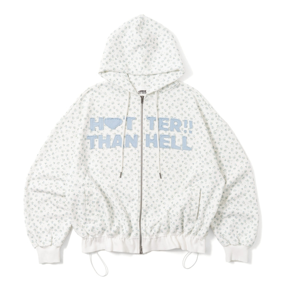 block logo zip hoodie – YZ