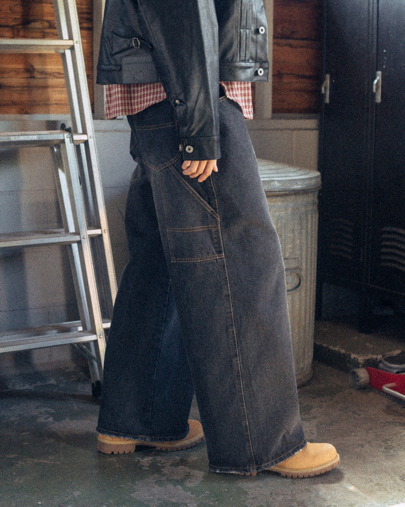 Super baggy denim pants