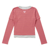 Layered border long tee