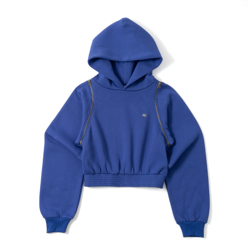 2way Shoulder Zip Hoodie