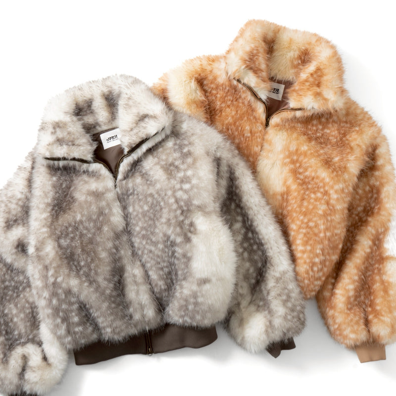 bambi fur zip jacket