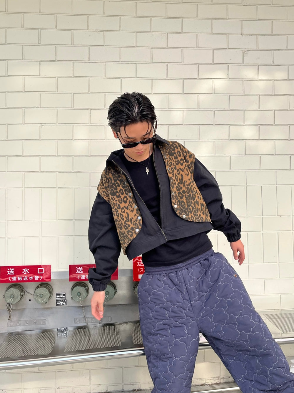 Fade Leopard denim 柄 レオパード city boy
