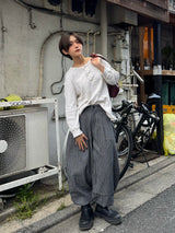 Stripe balloon pants