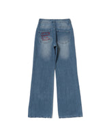 STITCH LOGO STRAIGHT DENIM PANTS