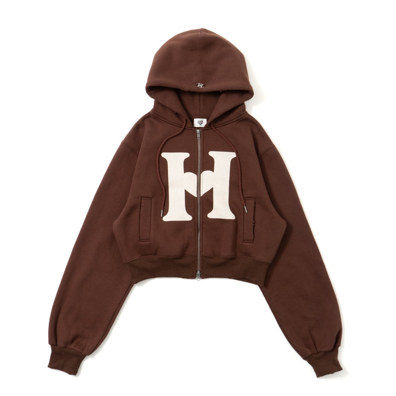 H logo zip hoodie