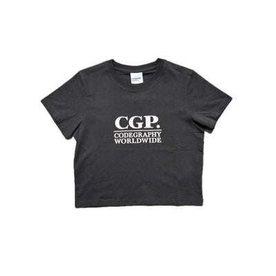 (Women) CGP Square Logo Crop Short Sleeve T-Shirt CBEUWTS015