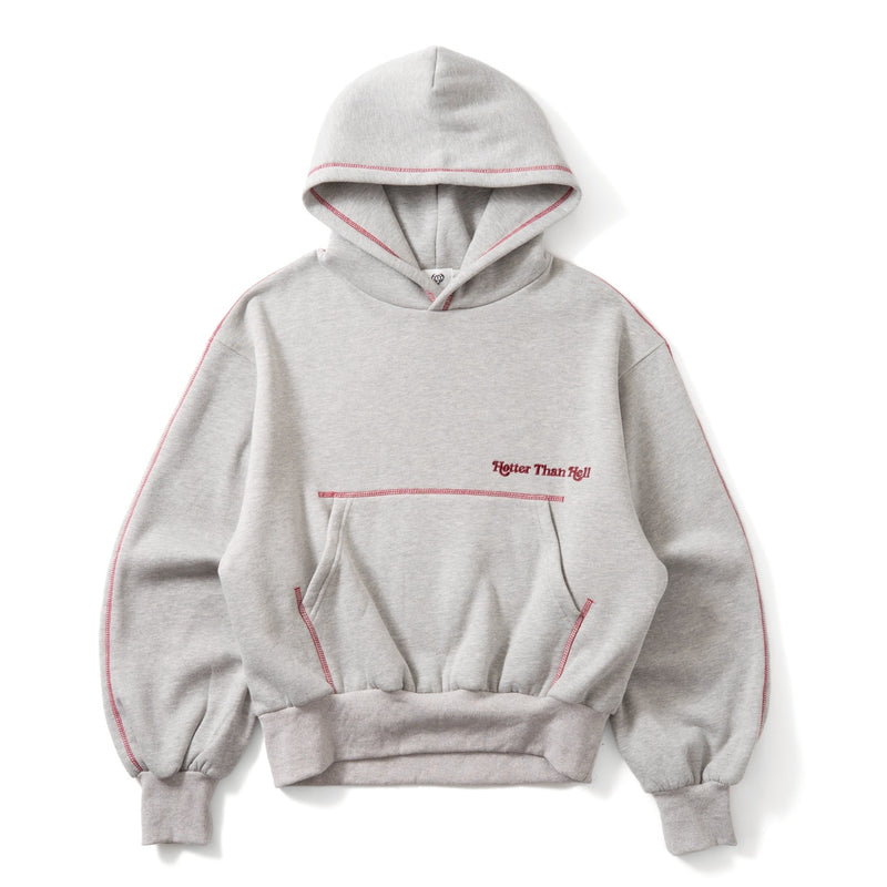 emboss heart logo hoodie