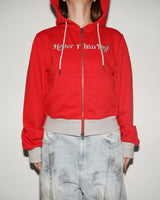 BICOLOR HEART LOGO HOODIE 