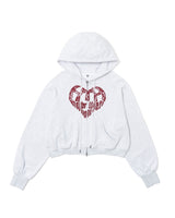 蕾絲愛心連帽上衣 