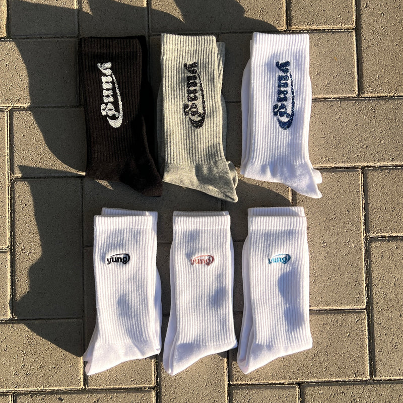 yung logo Assort socks pack