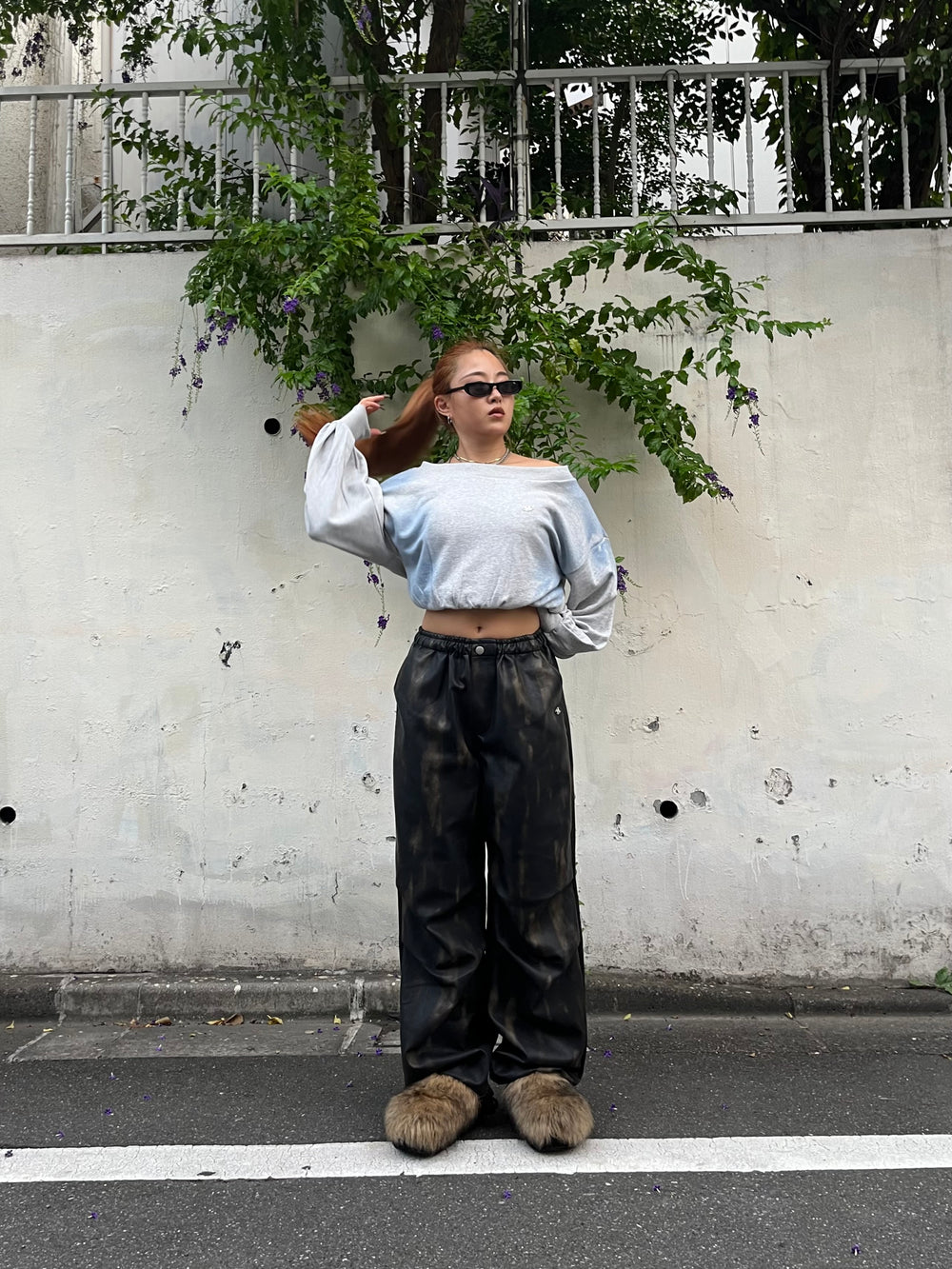 vintage faux leather pants – YZ