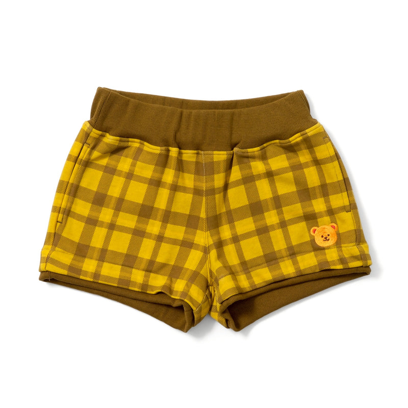 wiggle wiggle × HTH check pattern mini shorts