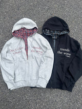 check reversible zip parker 