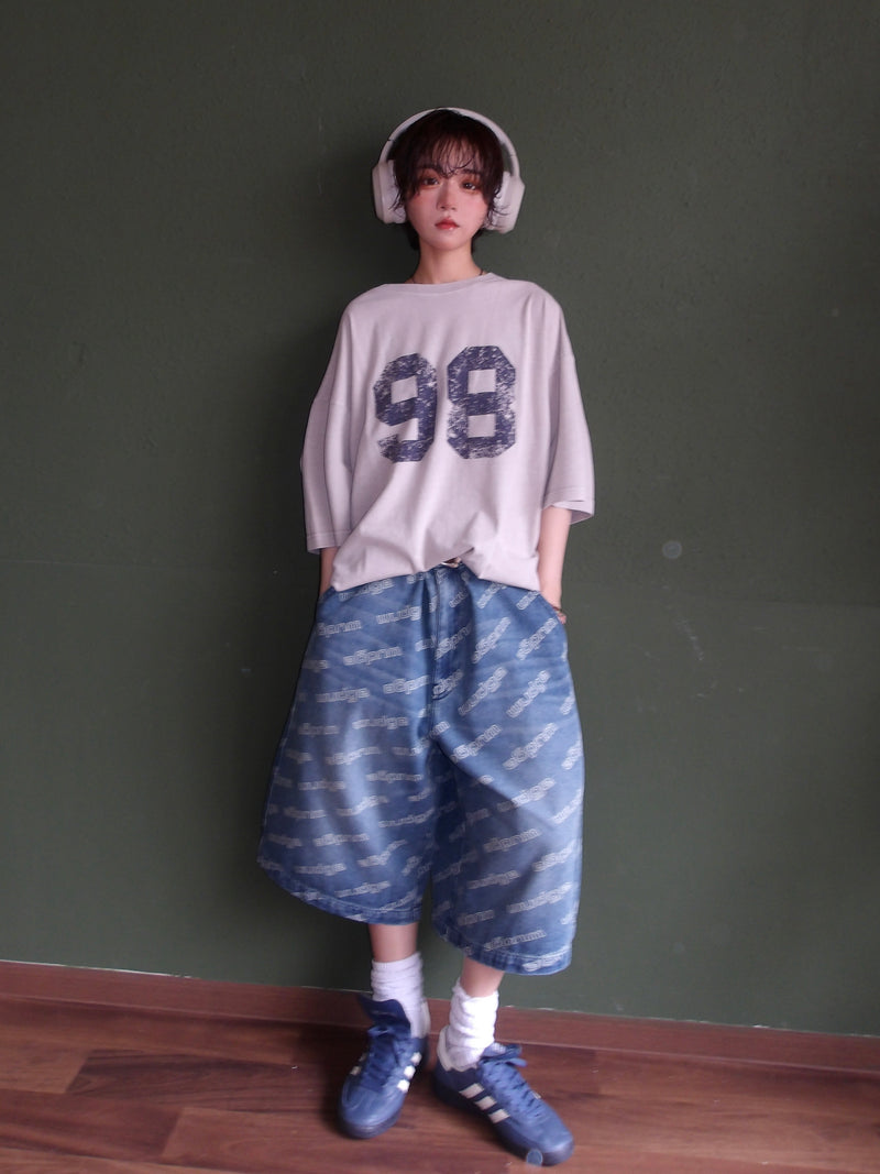 OG logo denim shorts 