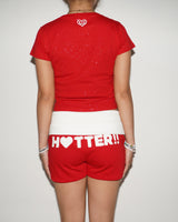 GLITTER LOGO MINI SHORTS 