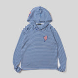 BORDER HOODED L/S TEE