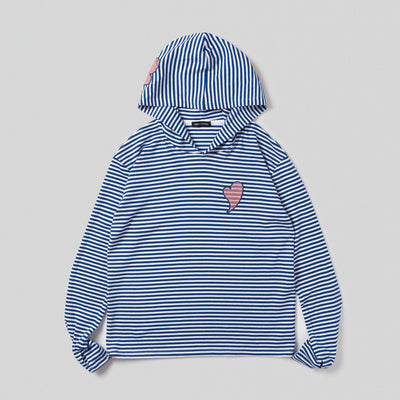 BORDER HOODED L/S TEE