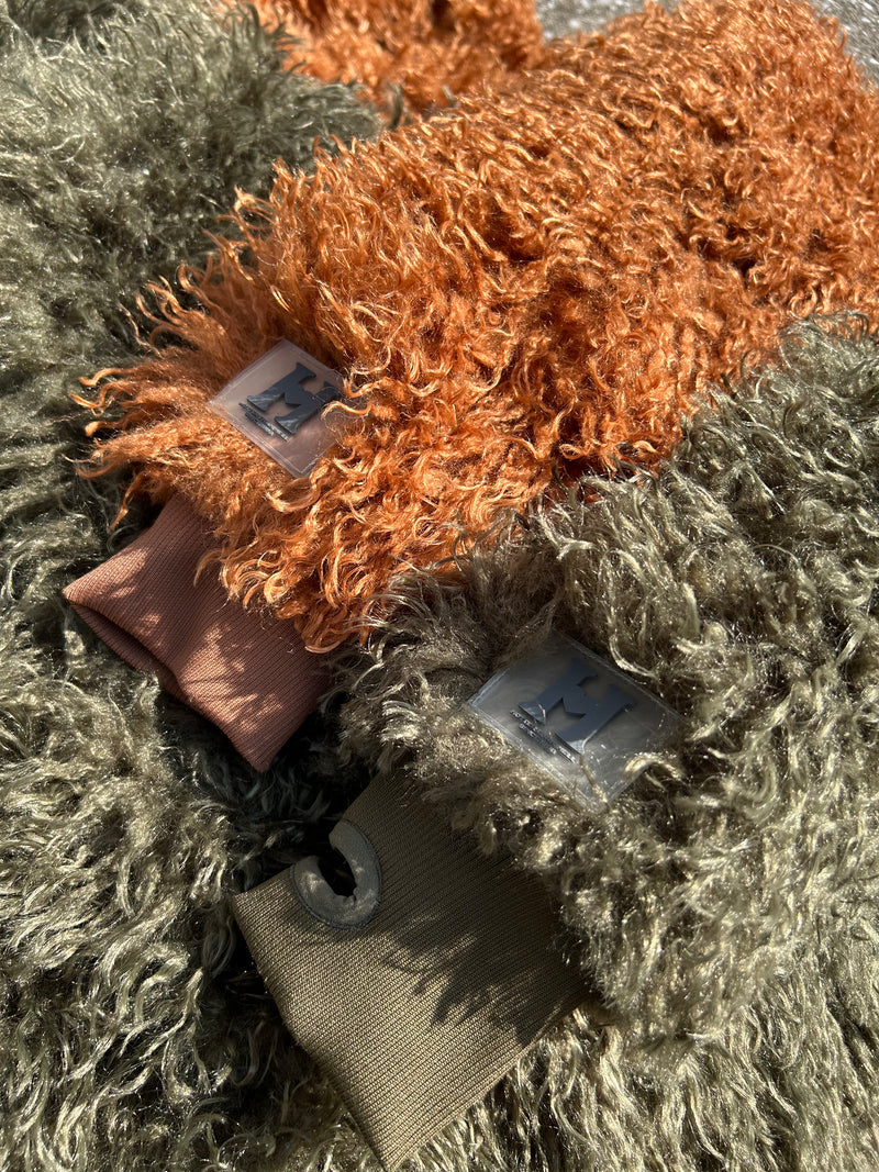 volume hood fur jacket