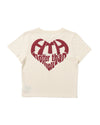 GLITTER HEART LOGO TEE