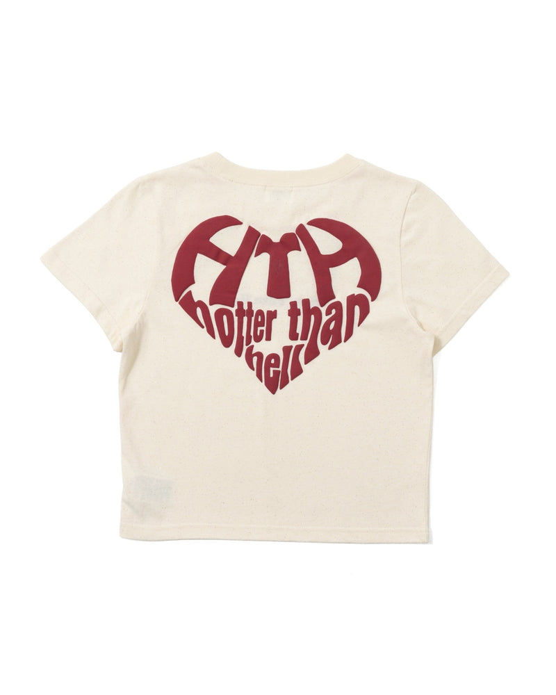 GLITTER HEART LOGO TEE – YZ