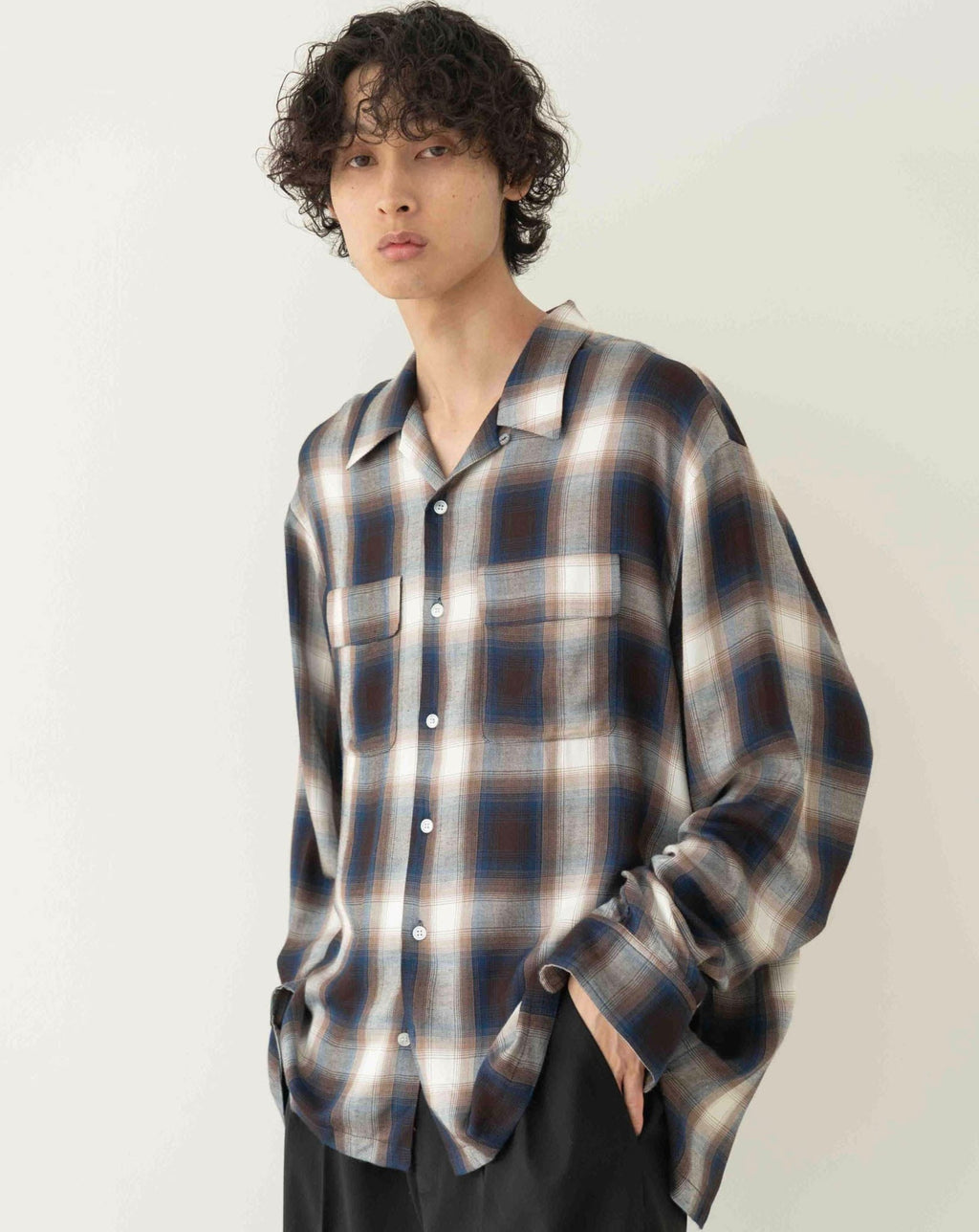 Rayon ombre check shirts – YZ