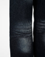 CRUSH FADE SIDE SEEM BOOTS CUT JEANS 