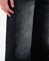 CRUSH FADE SIDE SEEM BOOTS CUT JEANS 