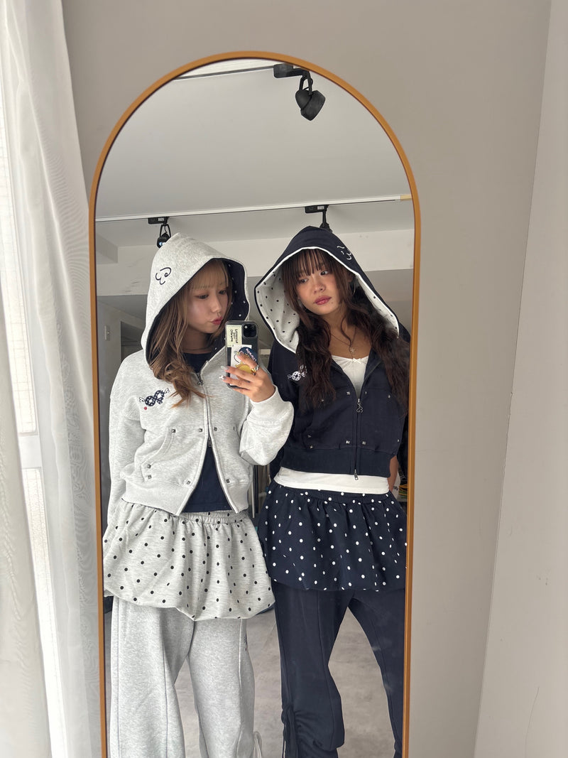 90 Logo Dot Zip 連帽外套 