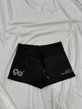 90 로고 글리터 마이크로 숏츠 