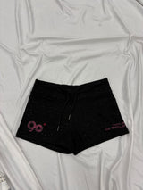 90 로고 글리터 마이크로 숏츠 