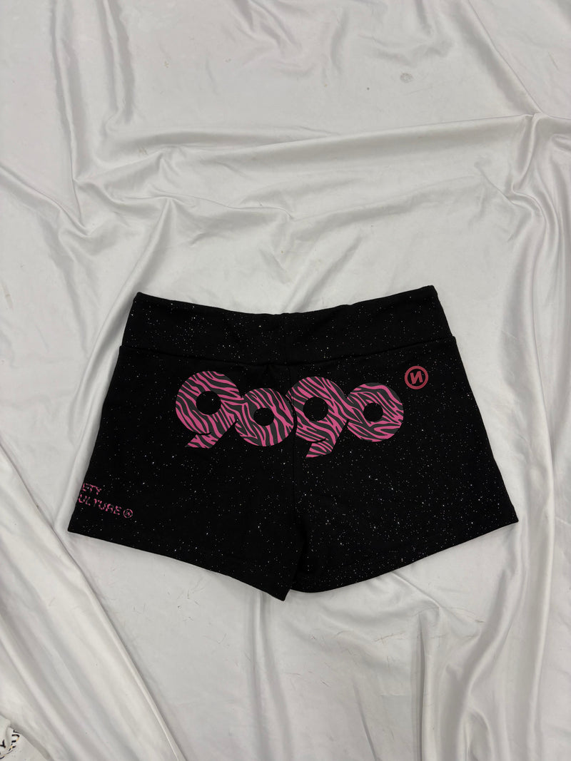 90 Logo Glitter Micro Shorts – YZ 90 Logo Glitter Micro Shorts – YZ
