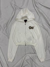 90 Logo Glitter Zip Hoodie