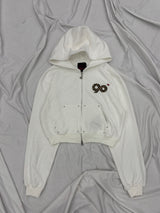 90 Logo Glitter Zip Hoodie