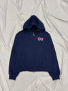 90 Logo Glitter Zip Hoodie