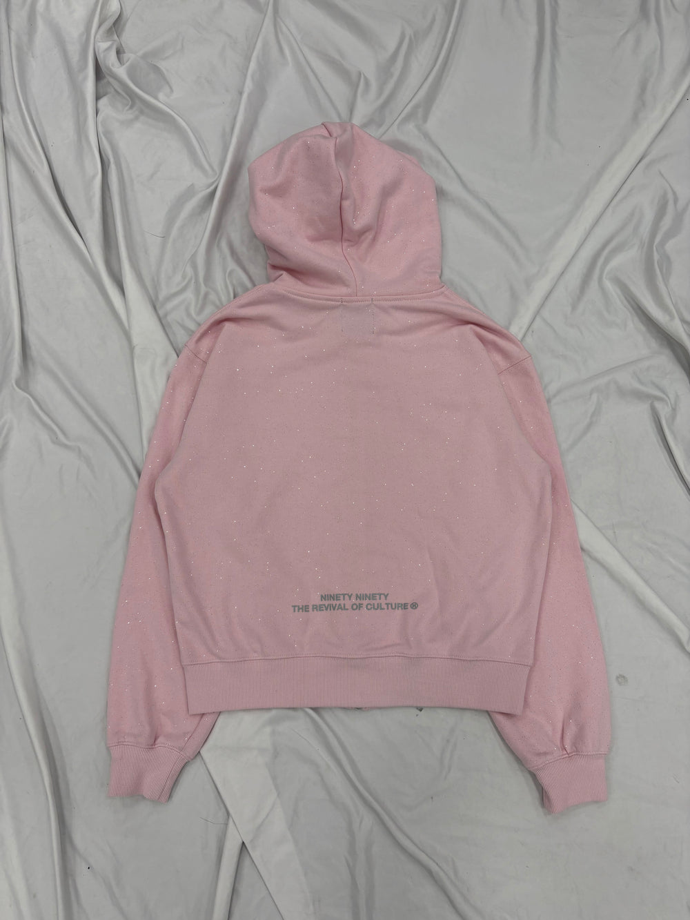 90 Logo Glitter Zip Hoodie – YZ