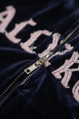 velour track jacket