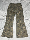 Military Cargo Flare Pants