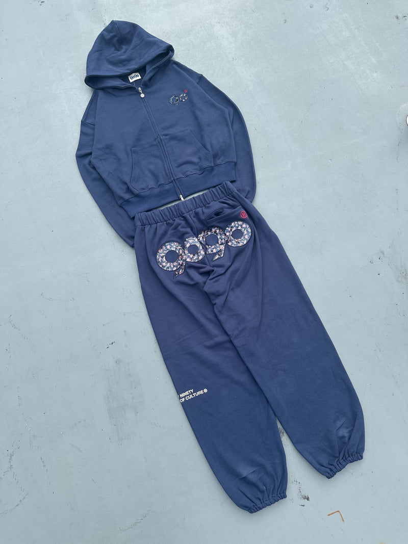 90 Logo Flower Sweat Pants