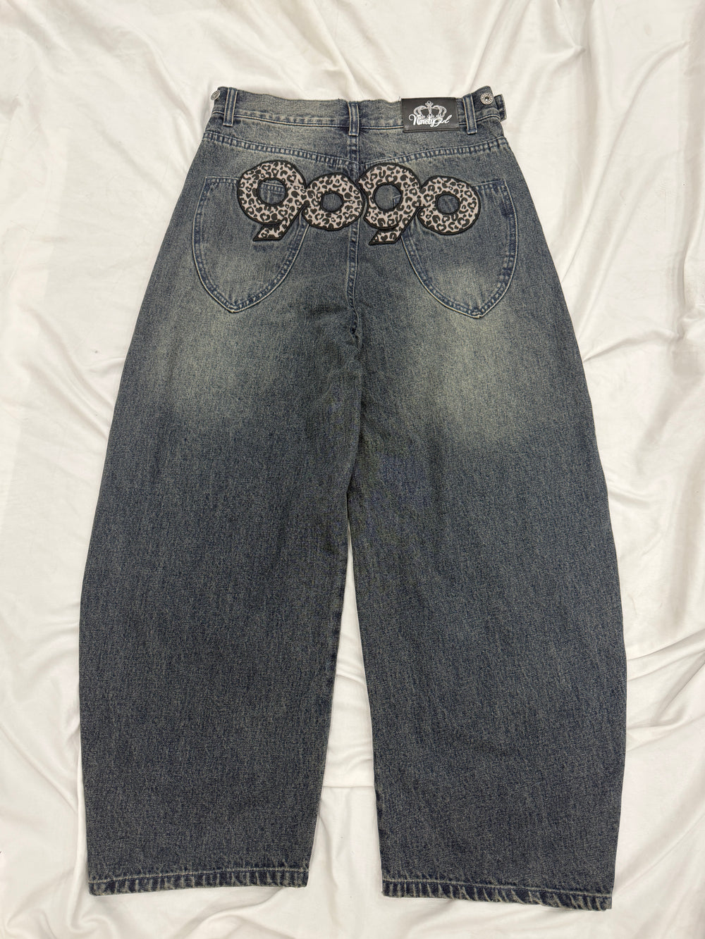 90 Logo Baggy Denim Pants – YZ