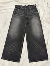 Tribal Logo Straight Denim Pants 