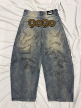 90 Logo Baggy Denim Pants 