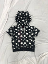 Cat-Ear Short Sleeve Zip Hoodie 