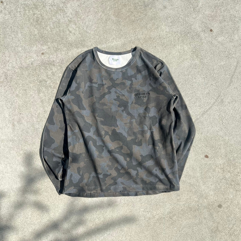 OE logo wide rib ls tee 