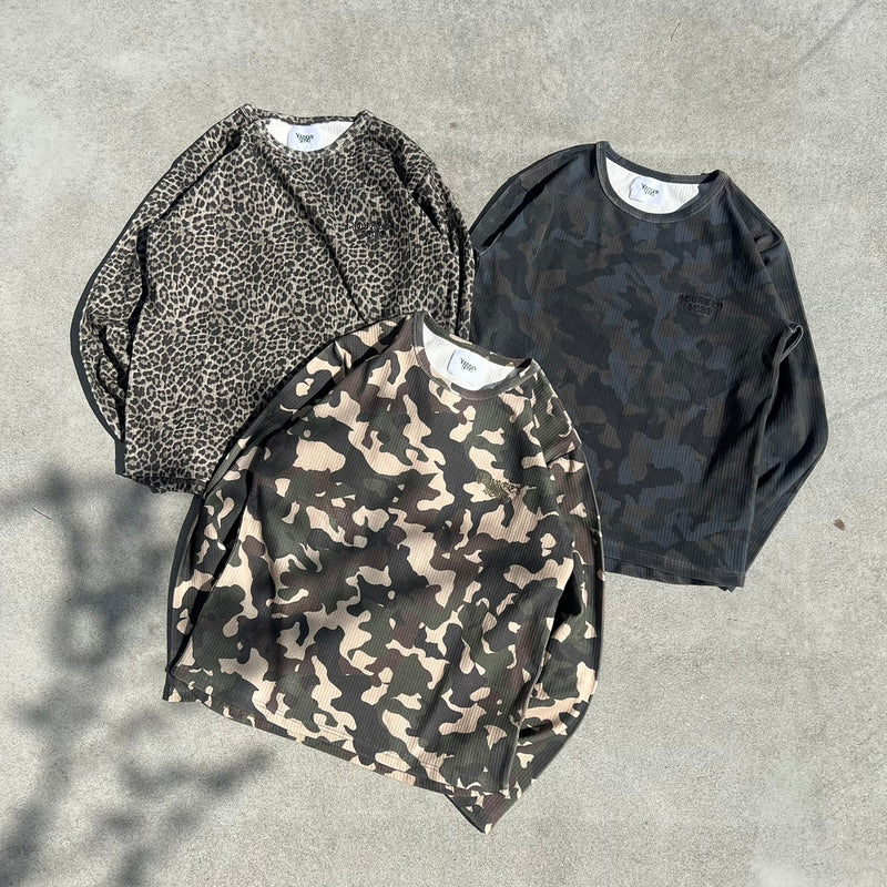 OE logo wide rib ls tee 