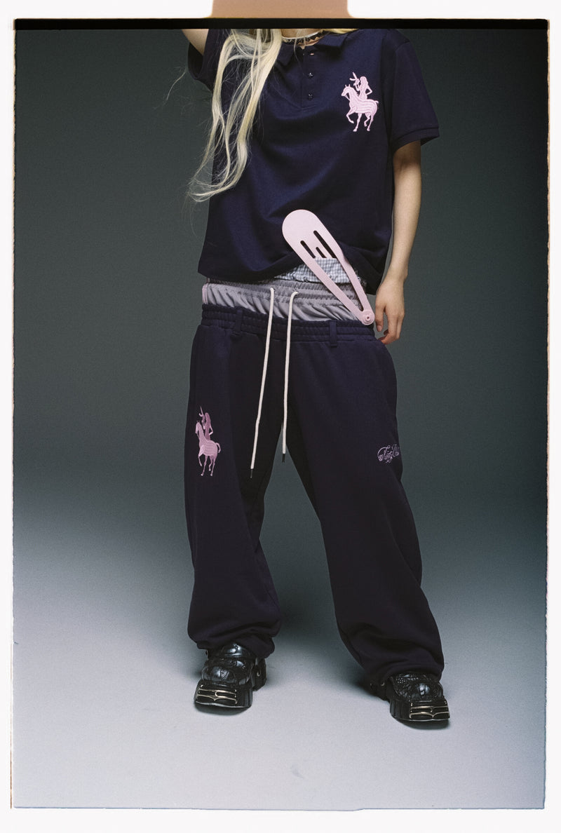 Ninety Club Logo Triple Layered Sweat pants – YZ