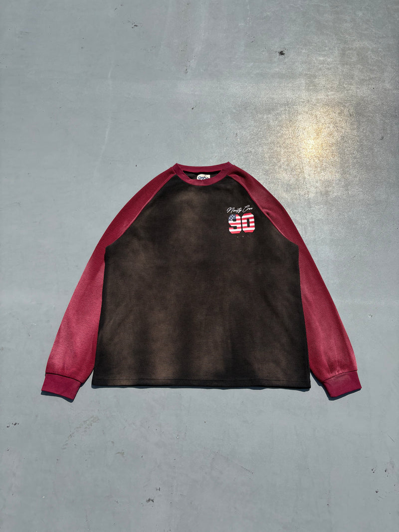 American Numbering Thermal L/S Tee – YZ