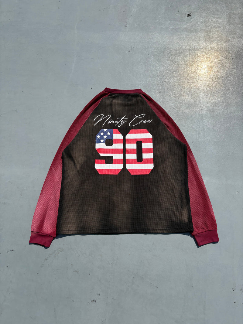 トップス 9090 American Numbering Thermal L/S Tee American Numbering Thermal L/S Tee – YZ